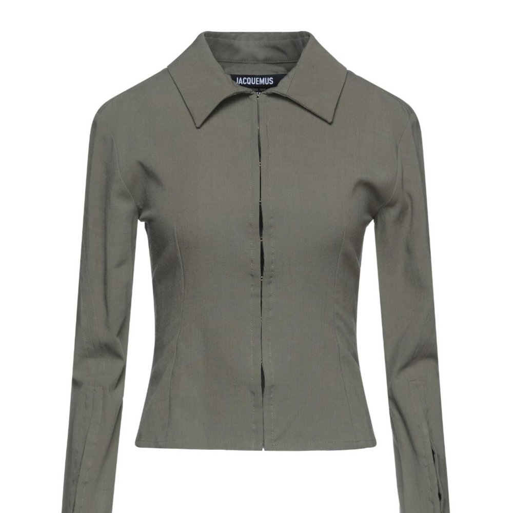Jaquemus Green Long Sleeve Top with Clasps Size S (34)